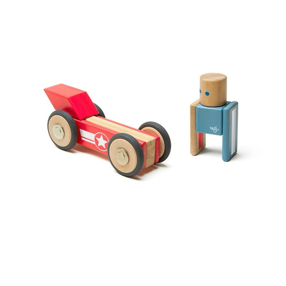 Tegu Daredevil Magnetic Wooden Block Set
Car Stunt Team
Wheels
Complete
12 Piece